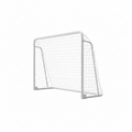 10 X 6.5 Ft. Soccer Goal Foldable Steel Soccer Goal with Training Target and 6-Cones Weatherproof Soccer Goal in White