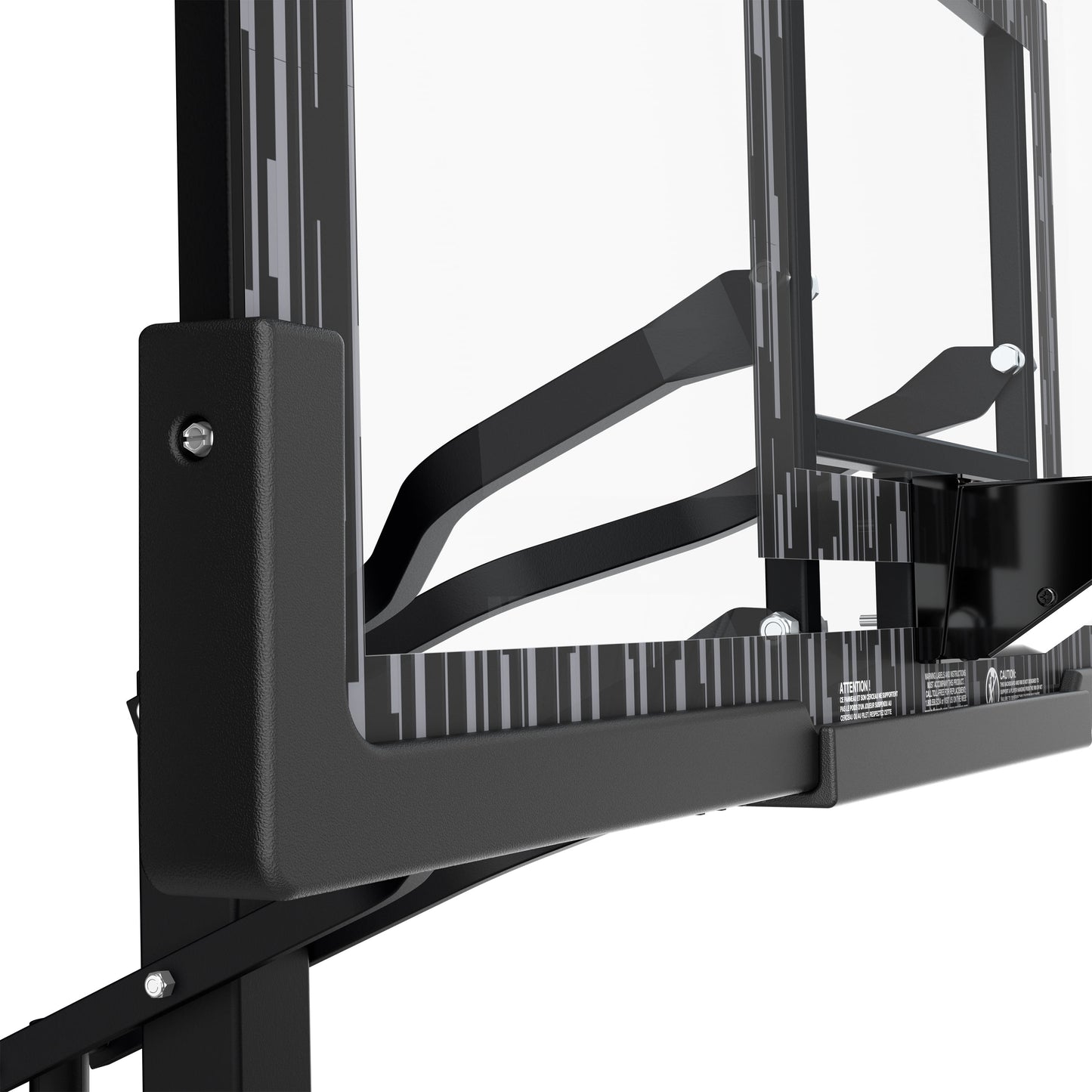 60-Inch Portable Basketball Hoop with Acrylic Backboard, Screw Jack Lift & Arena Slam Rim-Outdoor Play