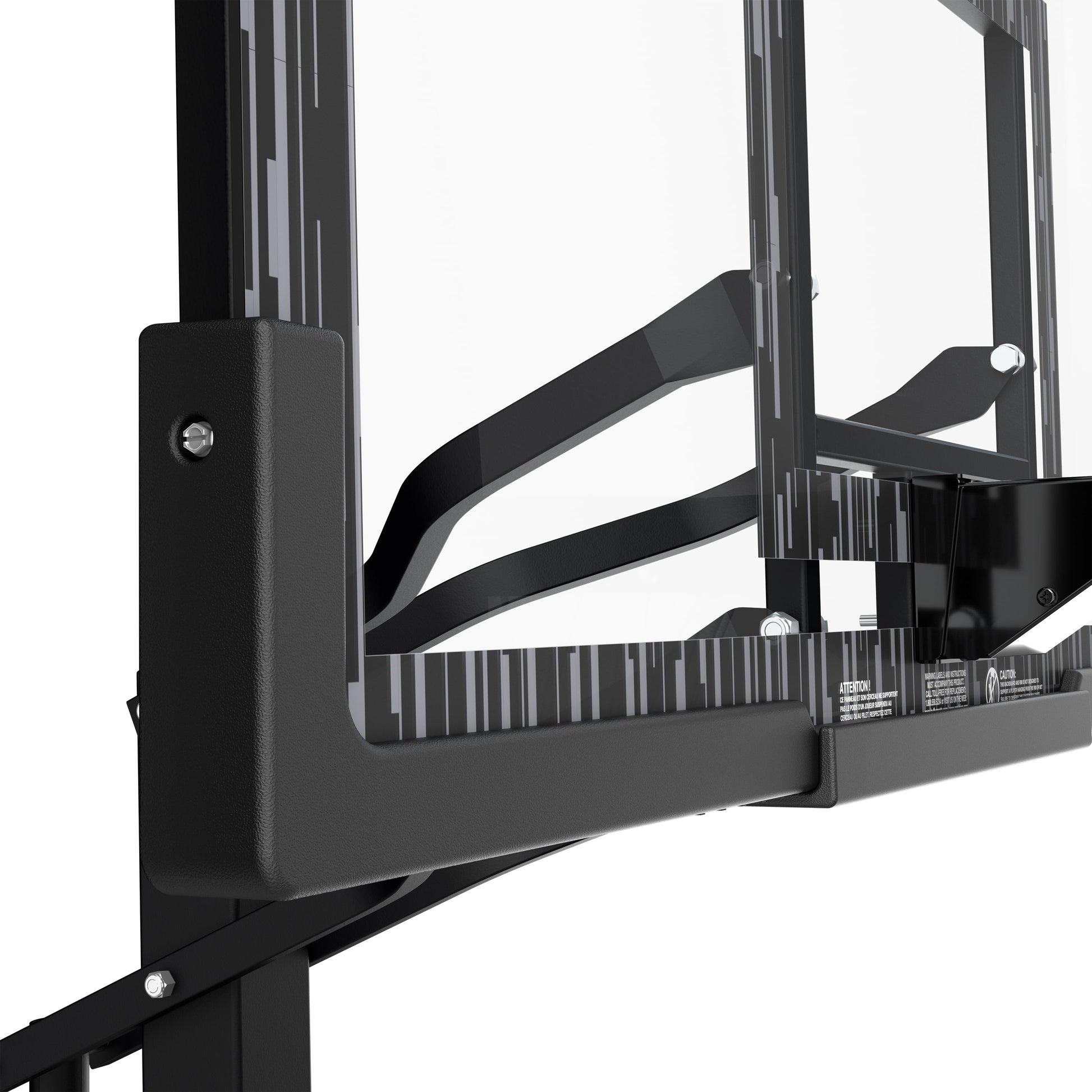 60-Inch Portable Basketball Hoop with Acrylic Backboard, Screw Jack Lift & Arena Slam Rim-Outdoor Play