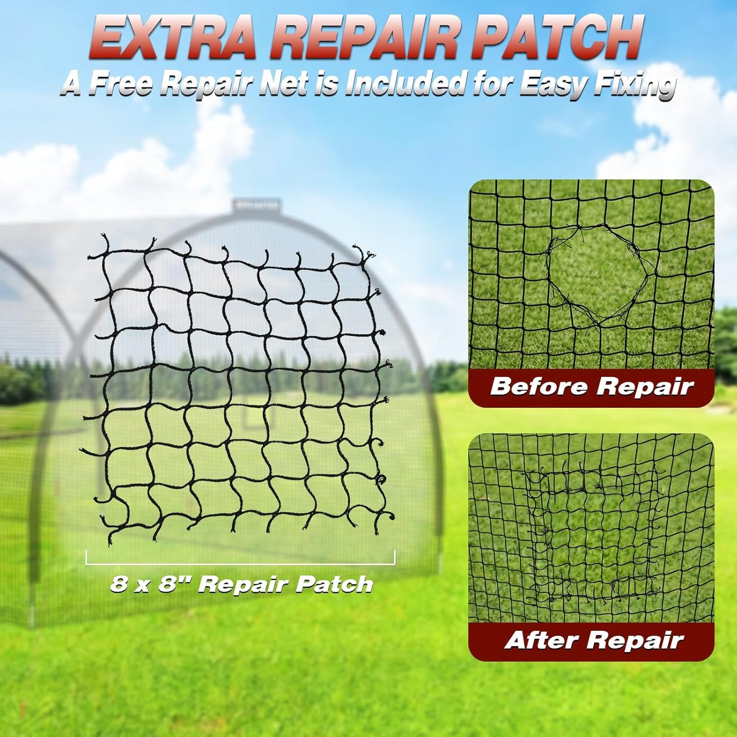 Batting Cages for Backyard - 30X10X10 Ft Softball & Baseball Batting Cage Net with Zipper Door 4-Ply Anti-Tear Netting Batting Training Cage with Sturdy Steel Frame for Outdoor Indoor Use