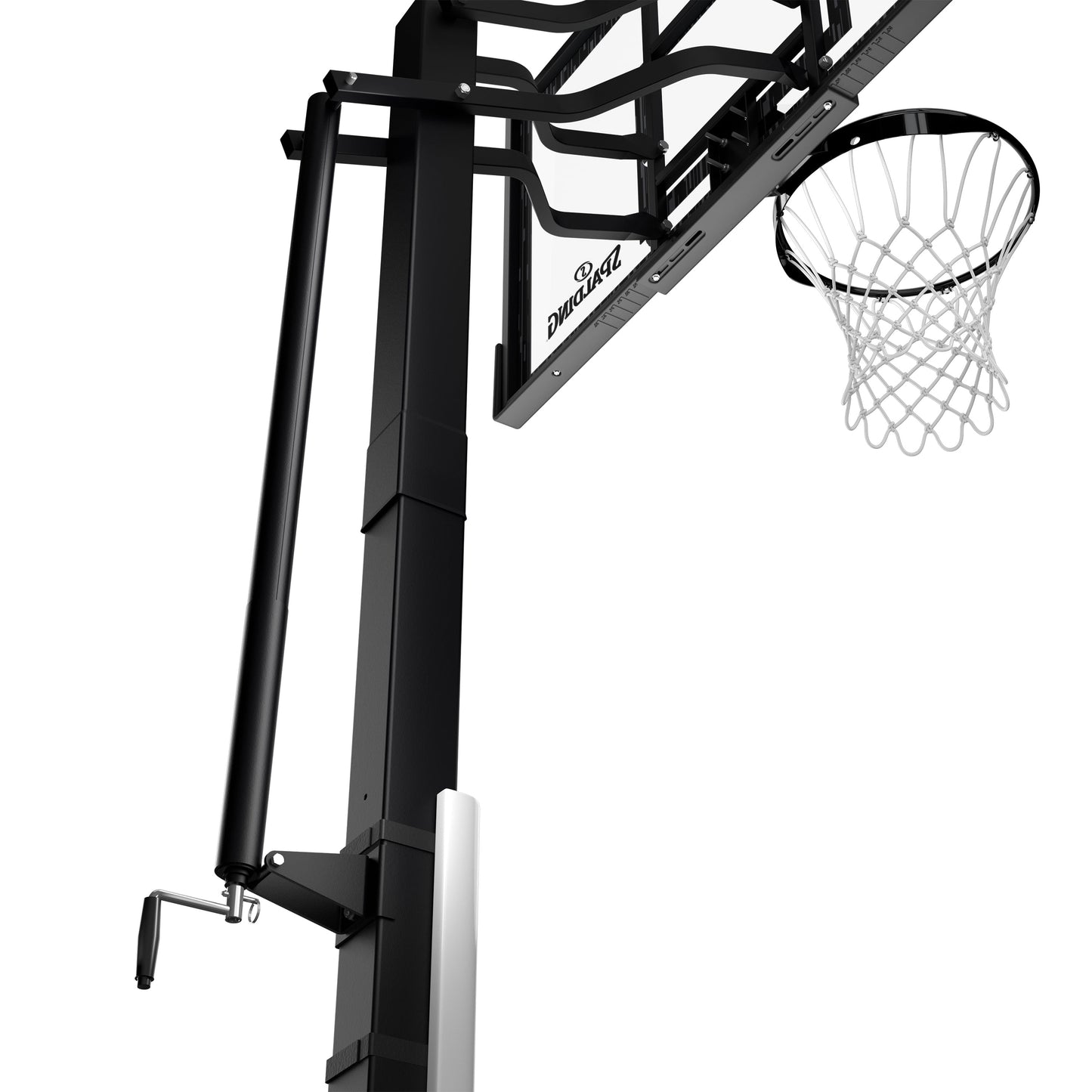 60-Inch Portable Basketball Hoop with Acrylic Backboard, Screw Jack Lift & Arena Slam Rim-Outdoor Play