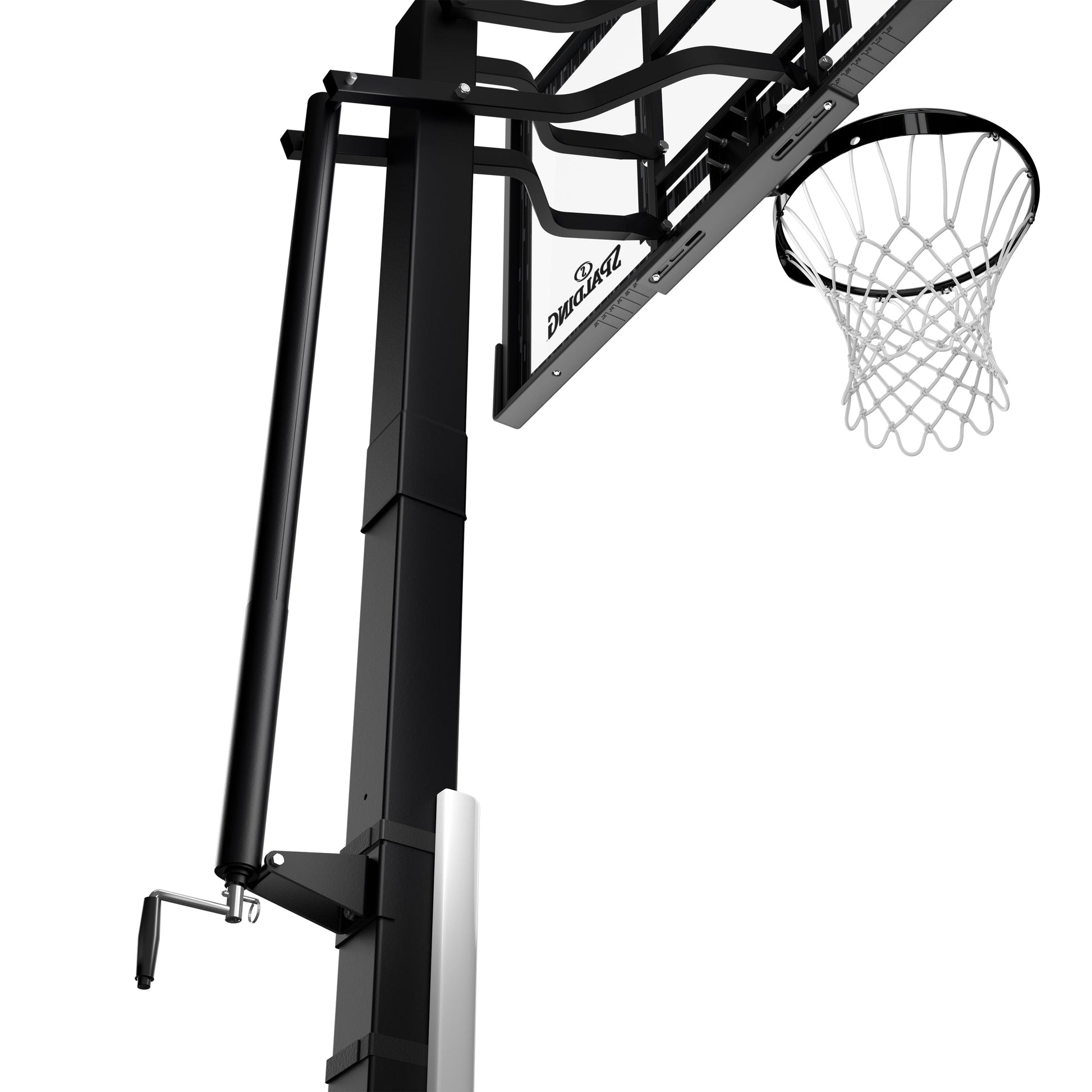 60-Inch Portable Basketball Hoop with Acrylic Backboard, Screw Jack Lift & Arena Slam Rim-Outdoor Play