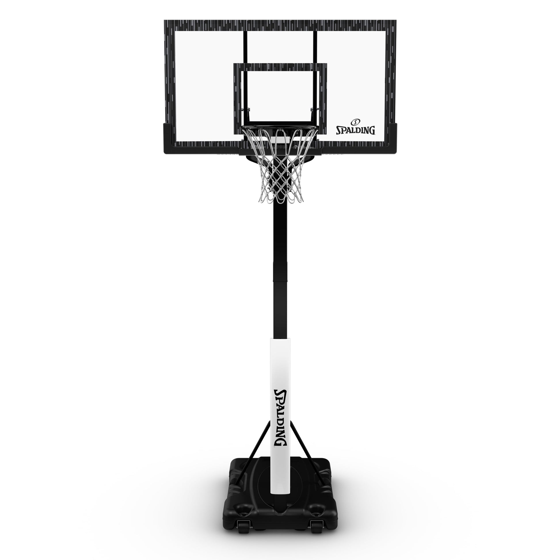 60-Inch Portable Basketball Hoop with Acrylic Backboard, Screw Jack Lift & Arena Slam Rim-Outdoor Play