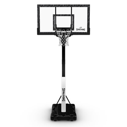60-Inch Portable Basketball Hoop with Acrylic Backboard, Screw Jack Lift & Arena Slam Rim-Outdoor Play