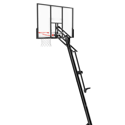 54-Inch Portable Basketball Hoop with Shatter-Proof Polycarbonate Backboard, Adjustable Exactaheight System & Pro Slam Rim-Outdoor Play