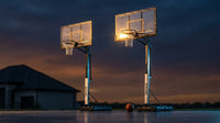 (2 Pack)  60-Inch Portable Basketball Hoop with Acrylic Backboard, Screw Jack Lift & Arena Slam Rim-Outdoor Play — Lifestyle