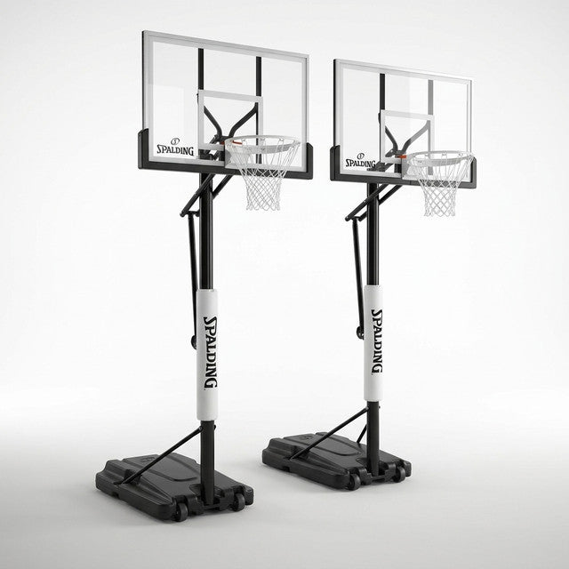 (2 Pack)  60-Inch Portable Basketball Hoop with Acrylic Backboard, Screw Jack Lift & Arena Slam Rim-Outdoor Play — Studio Shot