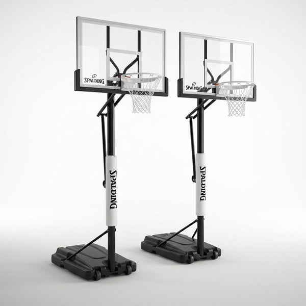 (2 Pack)  60-Inch Portable Basketball Hoop with Acrylic Backboard, Screw Jack Lift & Arena Slam Rim-Outdoor Play — Studio Shot