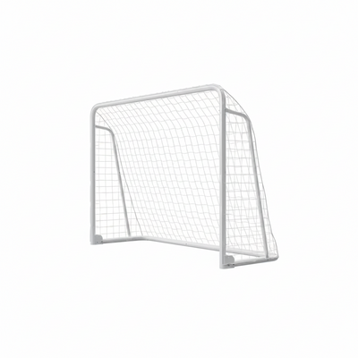 10 X 6.5 Ft. Soccer Goal Foldable Steel Soccer Goal (White)