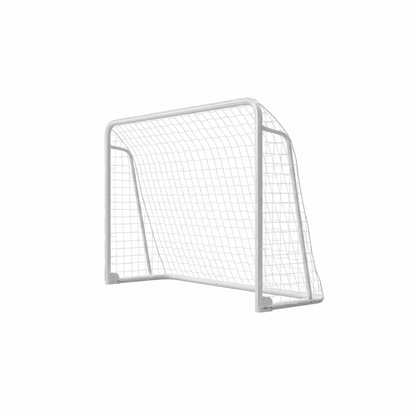 10 X 6.5 Ft. Soccer Goal Foldable Steel Soccer Goal with Training Target and 6-Cones Weatherproof Soccer Goal in White