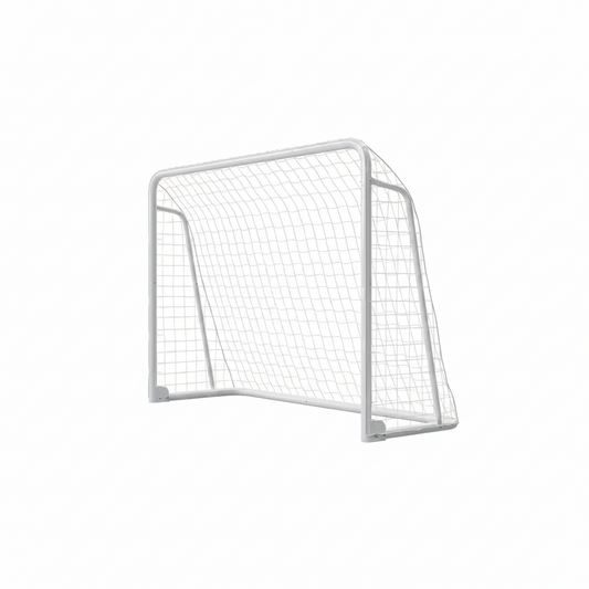 10 X 6.5 Ft. Soccer Goal Foldable Steel Soccer Goal (White)