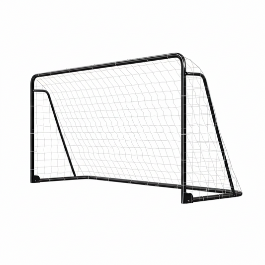 12 X 6 Ft. Foldable Steel Soccer Goal with Training Target and Cones